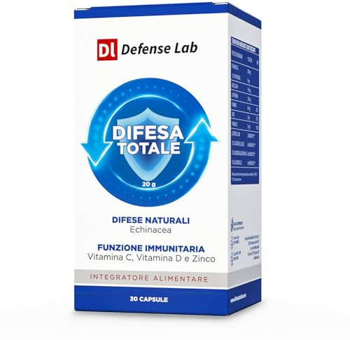 TOTAL DEFENSE, Defensas Inmunitarias Adultos con Equinácea, Lactoferrina, Betaglucanos, Zinc, Vitaminas y Probióticos, Activos para Sistema Inmunitario y Defensas