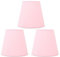YLSZHY 3pcs Petits Abat-Jour en Tissu Abat-Jour en Tissu, Abat-Jour de Tambour Moderne Fabriqué à la Main pour Lustres Applique Murale de Table, 3,5X 5,5X 5,1 Pouces(Rose Clair)