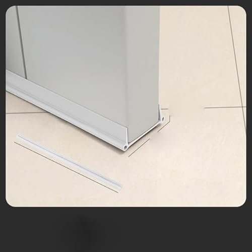 96 cm PVC Souple sous Porte Bloqueur de Courants d'air Isolateur Portes Bas Bande d'étanchéité Bouchon Coupe-Vent Bandes d'étanchéité Garde-PVC Blanc-96 cm