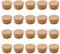 INCREWAY 20pcs bouchon conique, bouchon conique en bois pour bouteille de vin, bouchon naturel pour bouteille de vin en verre