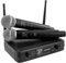Système complet sans fil UHF BoomToneDJ UHF DUO - 2 microphones dynamiques main - Double Canal - 663.5 et 682.2 MHz. Idéal pour Chant, Discours, Karaoke, Animation.
