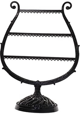 Milisten Retro Piano Earring Rack Harp Ornament Holder Elegant Jewelry Organizer for Music Enthusiasts Easy to Find Your Earrings