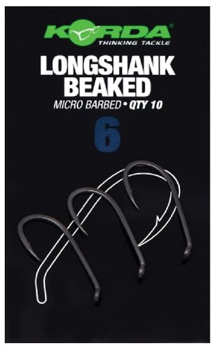Korda Longshank Beaked Hooks Micro Barbed: 6