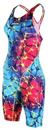 ZAOSU Wettkampf Schwimmanzug Z-ColorMesh für Damen & Mädchen, Größe:40