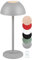 lightling LED Tischlampe Robert in Ultimate Grau, Akkuleuchte, Up- and Downbeleuchtung, 4-fach Touch, Akkubetrieb mit USB-C Anschluss, IP54 Outdoor, Ø 13 cm, Höhe 30 cm, Kunstoff