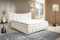 Fun Möbel Boxspringbett Bett Schlafzimmerbett NOVA in Stoff Rolf (Creme, 140x200 cm)