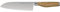 WMF Grand Wood Santokumesser 32 cm, Messer Holzgriff, Made in Germany, Olivenholzgriff, Messer geschmiedet, Küchenmesser Spezialklingenstahl, Performance Cut, einzigartiger Griff, Klinge 18 cm