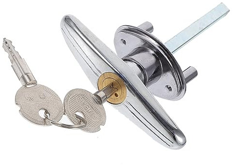CANIGHT 1satz Garage Door Lock Mit Notentriegelung Robuste T-griff Verriegelung Für Garagentore Und Flügeltüren Installieren Passend Für Marken Von Garagentorantrieben