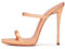 Sandali con Tacco Alto da Donna. Tacchi da 5 Pollici. Sandali con Tacco a Spillo e Punta Aperta, Taglie Forti, per Ragazze in Vacanza, Festa in Famiglia,Rose Gold,46 EU