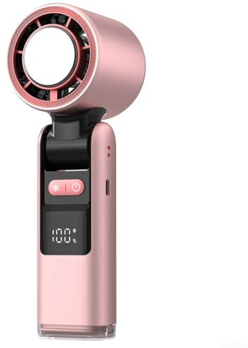 PETSTIBLE Mini ventilatore ad alta velocità, ventilatore Ice Cool 100 turbo USB per campeggio all'aperto viaggi (rosa)