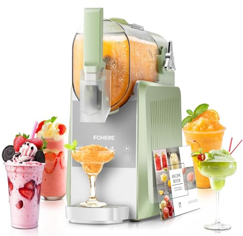 FOHERE Slush Maschine, 2,6L Slushie Maschine für Zuhause, Slush Eismaschine mit Selbstreinigung, Ohne Eiswürfel & 5 Smarten Programmen, für Slush, Eis-Cocktails, Frappé, Margaritas & Milchshakes