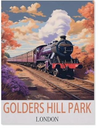 1000 Piece Jigsaw Puzzles for Adults，Golders Hill Park London，Classic Puzzle Difficult Puzzle Fun Creative DIY Toys Gifts for Girls And Boys, Family Games（50x70cm）-HB67