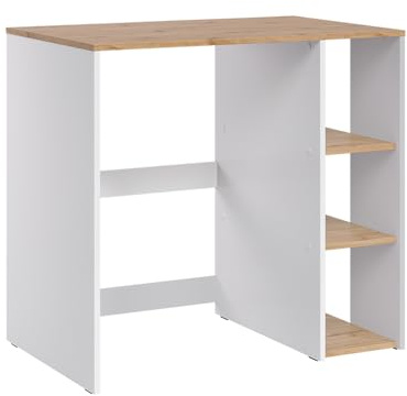 Vicco Washing machine cabinet Viktor, White/Artisan oak, 93.6 x 88.2 cm | 3 compartments · For 60 cm washing machines · Practical work surface · Organised storage · Side storage