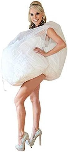 nawaish Toiletten-Petticoat/Unterrock/Krinoline/Unterwäsche-Slip für Brautkleid, Hochzeitskleid, Unterrock, einfache Verwendung im Badezimmer, Weiß
