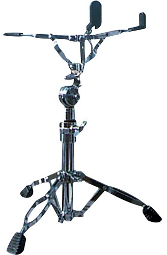Fame SDS9000-B Snare-Ständer, Extra Hoch, Doppelstrebig, Kugelgelenk, 52-78cm Höhenverstellbar, Robust, Verchromt, Geeignet für 13-14 Zoll Snare Drums, Handpans, Steel Tongue Drums