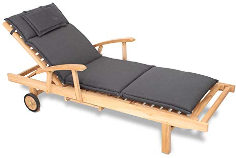 ROG garden-line AU55: Auflage FÜR Liege 196 x 58 cm - ANTHRAZIT