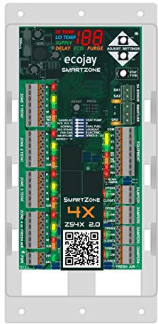 SmartZone-4X Control - 4 zone controller KIT w/ Temp sensor - Universal Replacement for honeywell zoning panel truezone hz432 & more by ECOJAY SmartZone