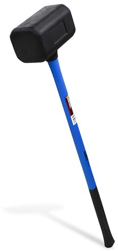ABN® 10 lb Pound Rubber Mallet Hammer, 35” Inch, Dead Blow Mallet Woodworking Mallet Rubber Hammer Automotive Hammer