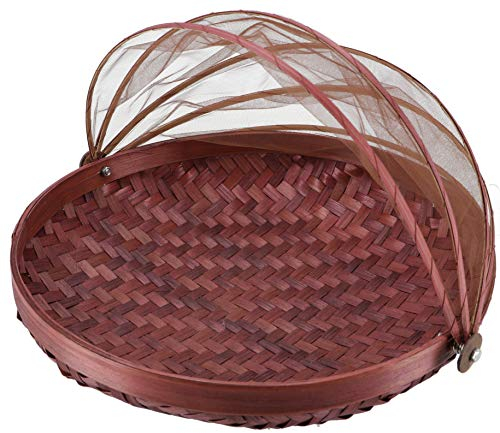 GURU SHOP Fliegenschutz Obstkorb - Braun, Größe: 25 cm Ø, Küchenaccessoires, Sonstiges
