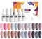Vishine Lot de Vernis Gel Semi-Permanent 24 Couleurs Nu Gris Abricot Vernis à Ongles Gel UV LED Soak Off 24 Flacon Cadeau coffret 8ml