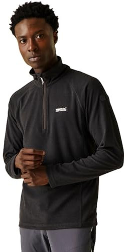 Regatta Montes Herren Fleece mit Mini-Streifen, Microfleece, Reißverschluss am Hals XXL asche