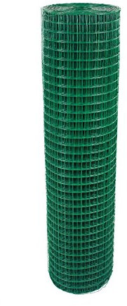 HYGRAD® 1 x 1 Welded Galvanised PVC Plastic Coated Fencing Chicken Wire Mesh Aviary Garden NEW (0.9M X 45M)