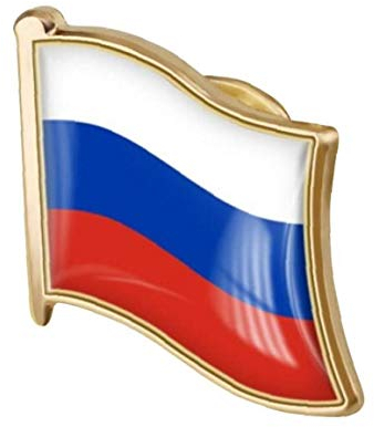 LAVALINK 1pc Russische Flagge Pin-Abzeichen-metallemaille-Revers-brosche Russe Flagge Abzeichen Neuheit Zubehör