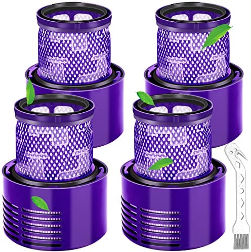 Smyidel Filtro per Dyson V10 SV12,Filtro Lavabile per Dyson V10 SV12 Aspirapolvere Cyclone Series, V10 Absolute/Animal/Total Clean/Motorhead, Sostituisci # DY-969082-01(4 Packs)