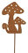 6er Set Stecker ROST Pilze 9cm Metallstecker Rostdeko Gartendeko 30cm Weihnachtsdeko Weihnachten Gesteck Garten Deko Metallpilze PILZ Dekopilz Pilzgruppe