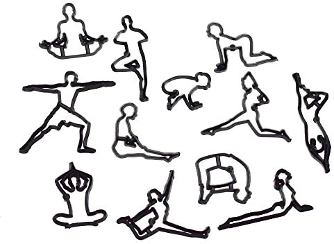 Kuchendekorationsformen-Set, Kunststoff-Ausstechformen, Gebäck, Kekse, Backen, DIY, Fondant-Formen (Yoga)