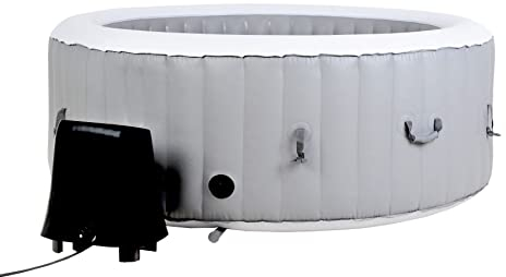 Beneo NEU Tragbarer aufblasbarer Whirlpool für 4 Personen, Spa, Grau, New_BENEOSPA_4P_Grey_Grey