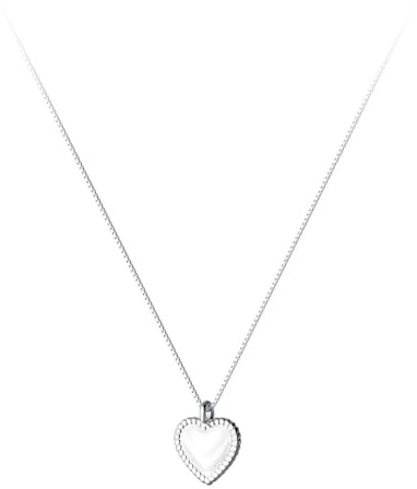 BIOLIVING 925 Sterling Silber Mode Romantische Herz Anhänger Kurze Halskette Für Frauen Hochzeit Feine S925 Schmuck