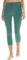 DDOBB Leggings Damen 3/4 High Waist Capri Sporthose Blickdicht Elastisch Kurze für Yogahose Fitness Zuhause Laufhose(F-Dunkelgrün, (DE34-40)=S-M)