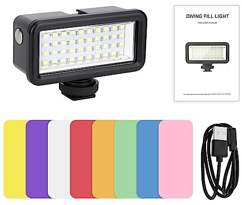 SUIOPPYUW Lampe Zusätzliche wasserdichte Lampen Fotografie Sport Power Multifunktionslicht Vlog Ersatz für GoPro10