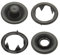 8 mm schwarze Messing Jersey Druckknöpfe zum nieten (25 Stück) - Rostfreie Snaps für Bekleidung, Taschen, Leder & DIY Handwerk, Nähzubehör