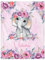 Dvnoua Personalisierte Babydecke mit Namen Datum Wunschtier, Flauschige Kuschelige Baby Decke Kinderdecke, Winter Babydecken Junge Mädchen Neugeborenen Geschenk Kinderbettdecke