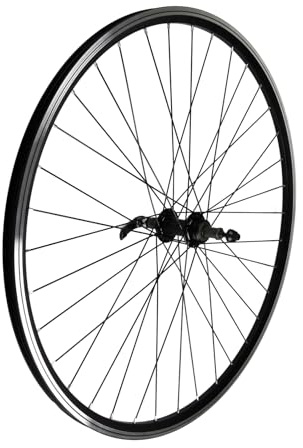 Rad 28 Ctb Hinten. Schwarze C/Bl-Nabe Mit Gewinde Auf Kissen