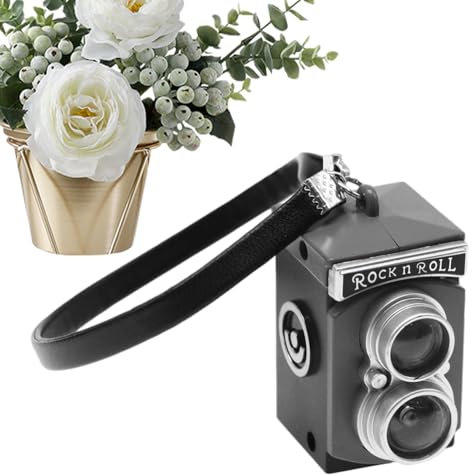 Cámara vintage | Cámara réflex digital de casa de muñecas, mini cámara vintage modelo, decoración, accesorios de fotografía, adorno de cámara Puchen