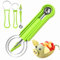 Stainless Steel Fruit Tool Set - 4-in-1 Kitchen Fruit Tool Set Melon Baller Scoop Watermelon Ball Cutter Food Cantaloupe Peeler Fruit Carving Knife
