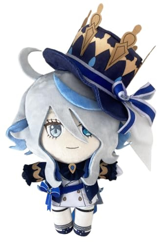 Jiumaocleu Anime Furina Kissen mit weicher Figur, 20 cm, Cartoon-Überwurfkissen, Sofa, Heimdekoration, Sammlerstück für Fans
