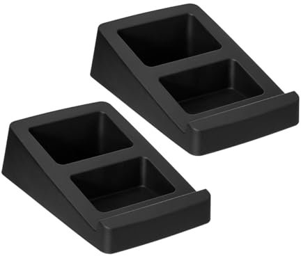 Sat-Fox HS32-1L - Soporte de Mesa Universal para Altavoces Estudio, Pie Altavoz (2 unidades, soporta hasta 3 kg, ángulo de inclinación de 15°, amortiguación de)