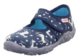 Superfit Mädchen Bonny Hausschuhe, Blau Mehrfarbig 8110, 38 EU