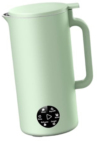 HAOJIazx Nut Milk Maker Boil Water 11.83 oz 6in1 with Stainless Steel Blade Soy Milk Maker Soy Milk Citrus Juicer for Picnic Travel, White148(Color:Green)
