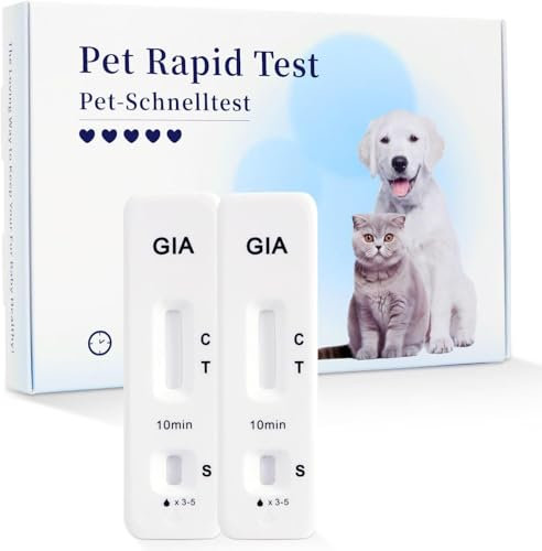 Galle Bear 5 x Giardien Schnelltest für Hund & Katze Giardientest Qualitativer Giardien Test