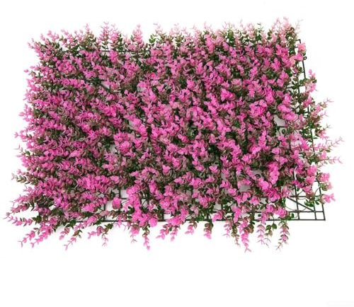 Zilimontt Künstliche Matte, Gras, Rasen, Wand, Hecke, Zaun, Laubpaneel, Zuhause, Wand, Hochzeit, Dekoration, Kunstrasenteppich, Kunstrasen, Rasen (für Rosa)