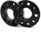 Pizgear 2 Stück Spurverbreiterung Adapter 5x112 CB 57,1mm Eingebettete Mutter Schwarz Auto Flansch, for VW, Atlas, for Golf, Gti, for Audi, Q2 Q3 A3 TT Nabenzentrische Spurverbreiterungen(Embedded spa