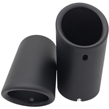 Auspuffblende 2 Stück Auto-Auspuffrohr-Abdeckung Passend for Audi A3 8V 8P A4 B8 A1 Q5 A5 Passend for VW Tiguan Passend for Volkswagen Passat B7 Passend for CC Autozubehör Auspuff Endrohr(Matte Black)