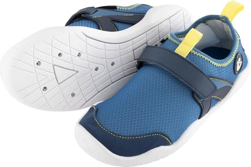 CRESSI Lunar Shoes Blue/Lime 23 - Zapatillas Junior Ideal para Explorar el Mundo Acuático, Aventuras de Verano, Azul/Lima, 23