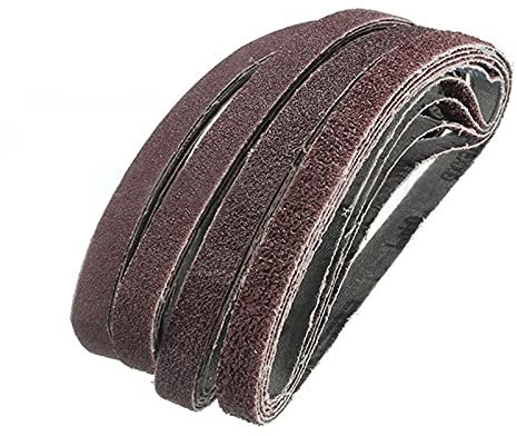 LSDLOUYAQNG Sander belts Belt Sander,Sandpaper Abrasive Band 20PCS 1/2 x 18 40-120Grit Mixed Powerfile Sanding Belts Fit for Black &Decker