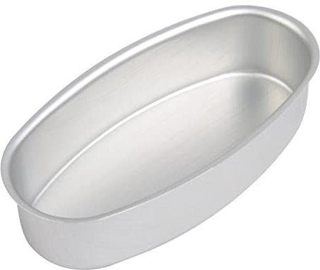 CIYODO 2pcs Oval Baking Tray Bread Baking Plate Household Kitchen Supplies Silver Mold for Cheesecake and Bread